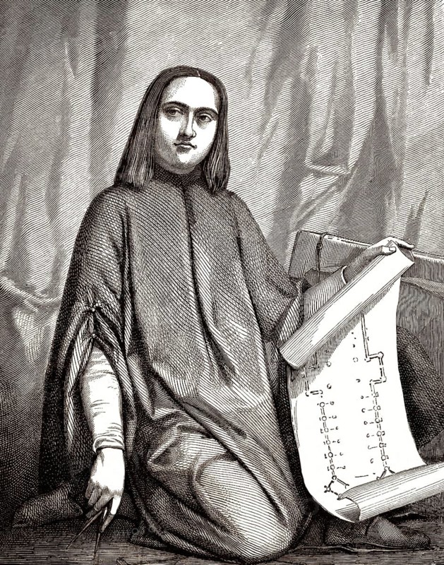 A young architect in the Middle Ages