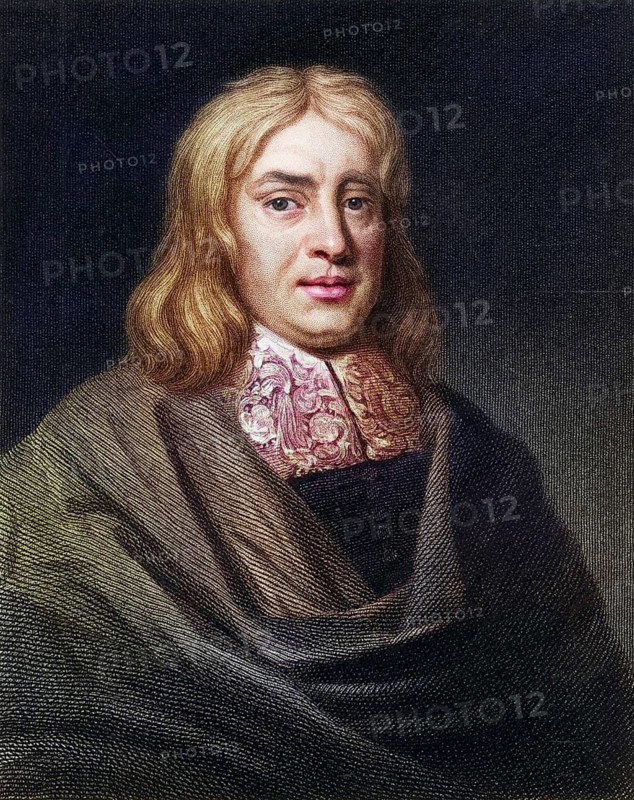 Thomas Sydenham (1624-1689), English physician, born in Wynford Eagle, Dorset. In his medical practice he distinguished scarlet fever from measles and popularised the use of Jesuit bark (cinchona bark) to treat fevers, Historic, digitally restored reproduction from a 19th century original, Record date not stated
