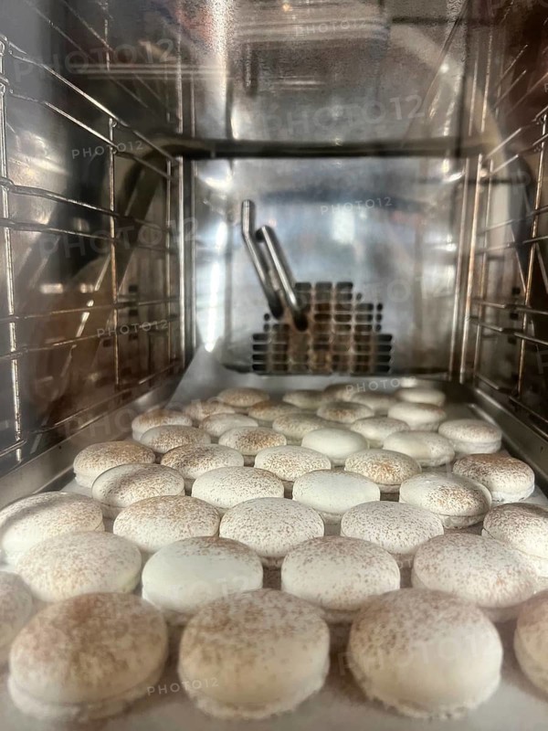 Macarons in the oven, Vienna, Austria