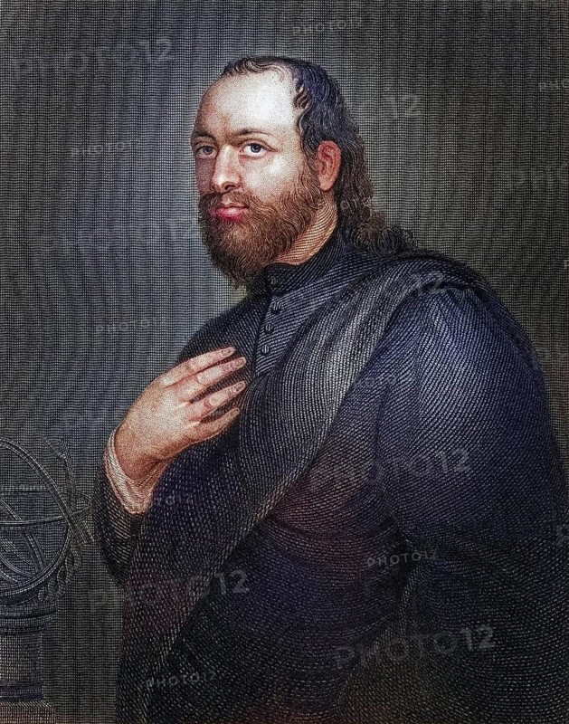 Sir Kenelm Digby 1603-1665, military commander, diplomat, scientist and scholar. From the book Lodges British Portraits, published 1823, Historical, digitally restored reproduction from a 19th century original, Record date not stated