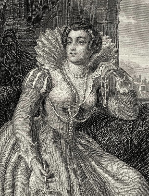 Julia, Countess and imperial dowager, character from the drama Fiesco's Conspiracy at Genoa by Friedrich Schiller, 1759 - 1805