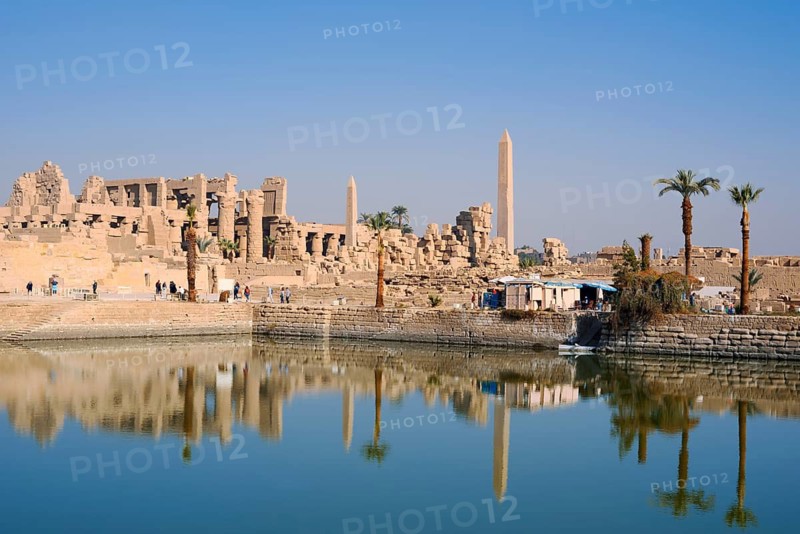 Sacred Lake and Karnak Temple, Luxor, Egypt
