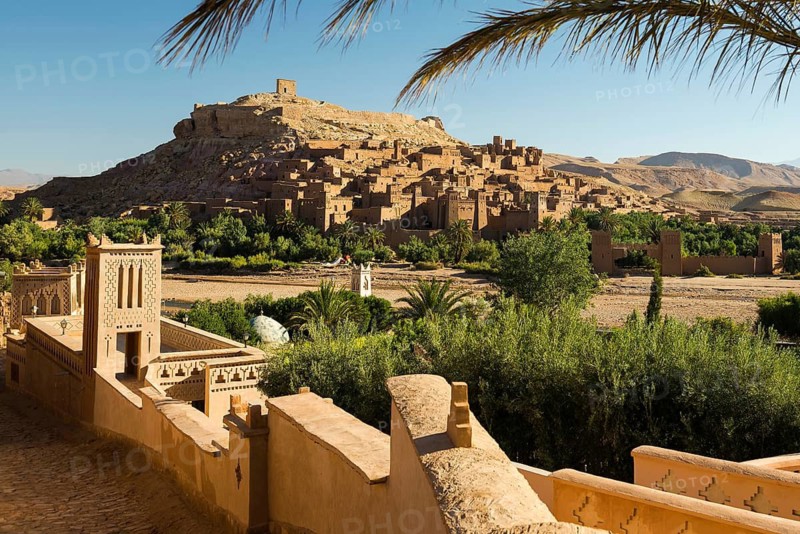 Kasbah Ait Benhaddou, UNESCO World Heritage Site, Ksar Ait Benhaddou, near Ouarzazate, Souss-Massa-Draa, Atlas Mountains, Morocco