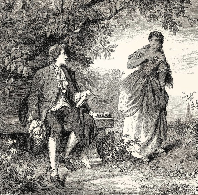 The Roman Elegies, Römische Elegien, IV. Elegie, a poem Johann Wolfgang von Goethe