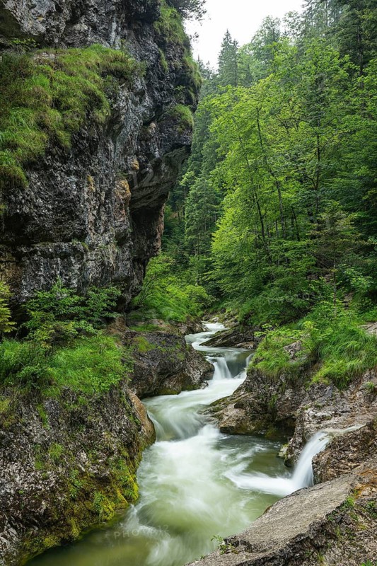 Wild and romantic Weißbach Gorge near Inzell