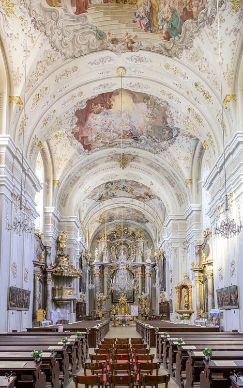 Baroque parish church, Waidhofen an der Thaya, Lower Austria, Austria
