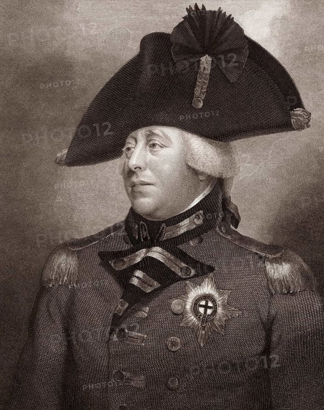King George III or George William Frederick, 1738, 1820, King of Great Britain and King of Ireland