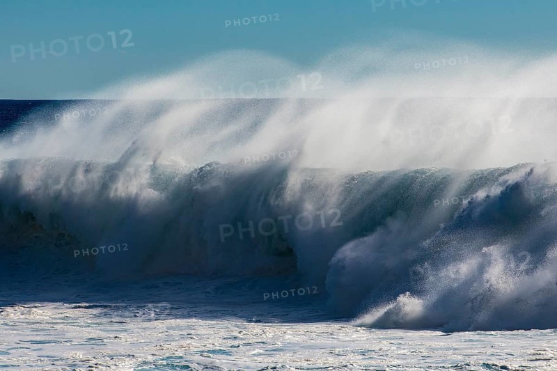 Waves on the ocean off Madeira, Jardim do Mar, Madeira, Portugal