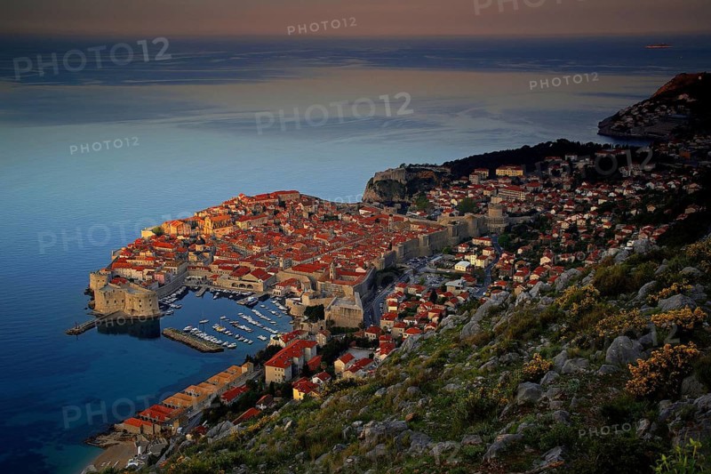 Croatia, Dubrovnik, twilight, Dalmatia