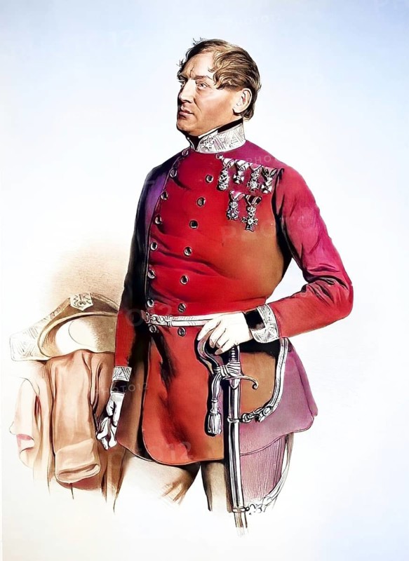 Dr Johann Taubes, Knight of Lebenswarth. Surgeon General around 1850, Historical, digitally restored reproduction from a 19th century original, Record date not stated
