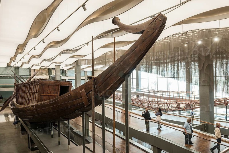 Khufu Boat, The Grand Egyptian Museum, Grand Egyptian Museum, GEM, Giza, Cairo, Egypt