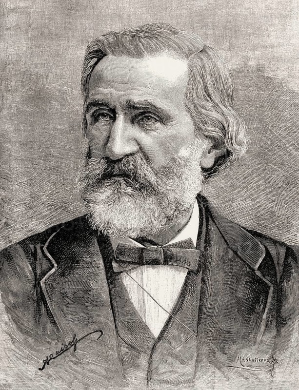 Giuseppe Verdi, 1813 – 1901, Italian opera composer, digitally edited