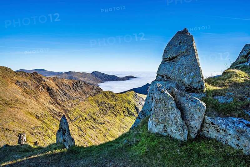 Snowdon Massif, Snowdon Range, Snowdonia, North Wales, UK