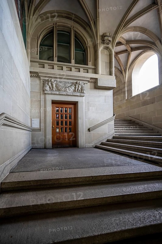 Vaults and stairs, Amtshaus IV, municipal administration building, Zurich, Switzerland