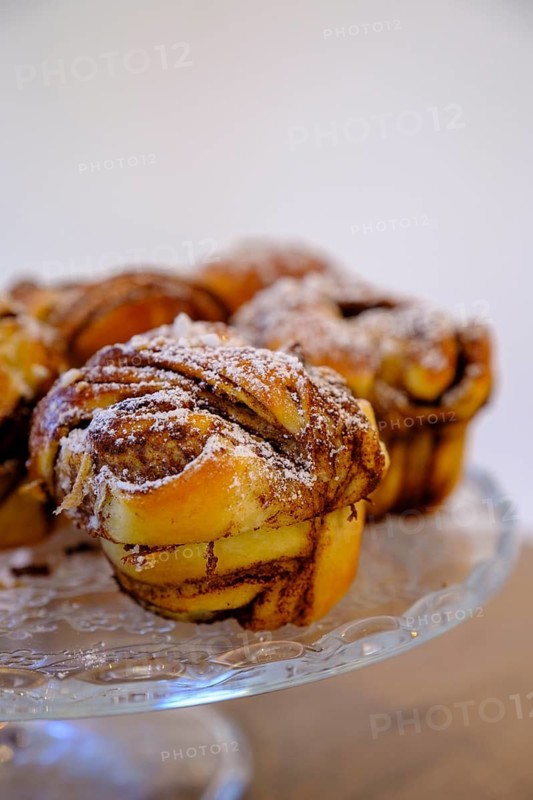 Cinnamon buns, food, pastries, Café Liebelei, Bairawies, Tölzer Land, Upper Bavaria, Bavaria, Germany
