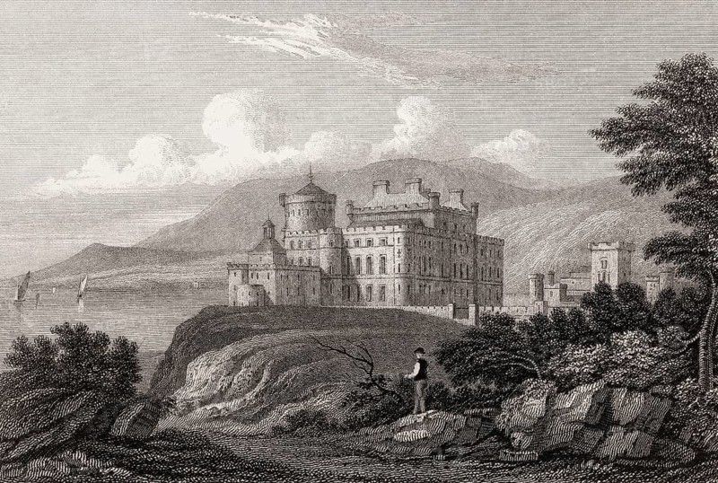Culzean Castle near Maybole, Ayrshire, 19th century, from Modern Athens by Th. H. Shepherd