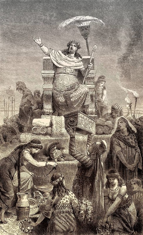 Croesus, king of Lydia, on the pyre
