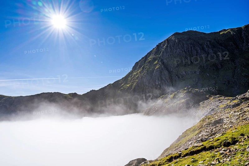Snowdon Massif, Snowdon Range, Snowdonia, North Wales, UK