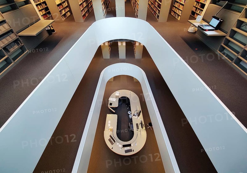 Philologische Bibliothek der Freien Universität Berlin, auch Berlin Brain genannt weil das Gebäude wie ein menschlicher Schädel geformt ist, Deutschland