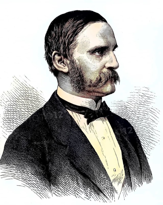 Alfred Ritter von Arneth, 1819, 1897, an Austrian historian and politician, Historical, digitally restored reproduction from a 19th century original, an Austrian historian and politician, Historical, digitally restored reproduction from a 19th century original