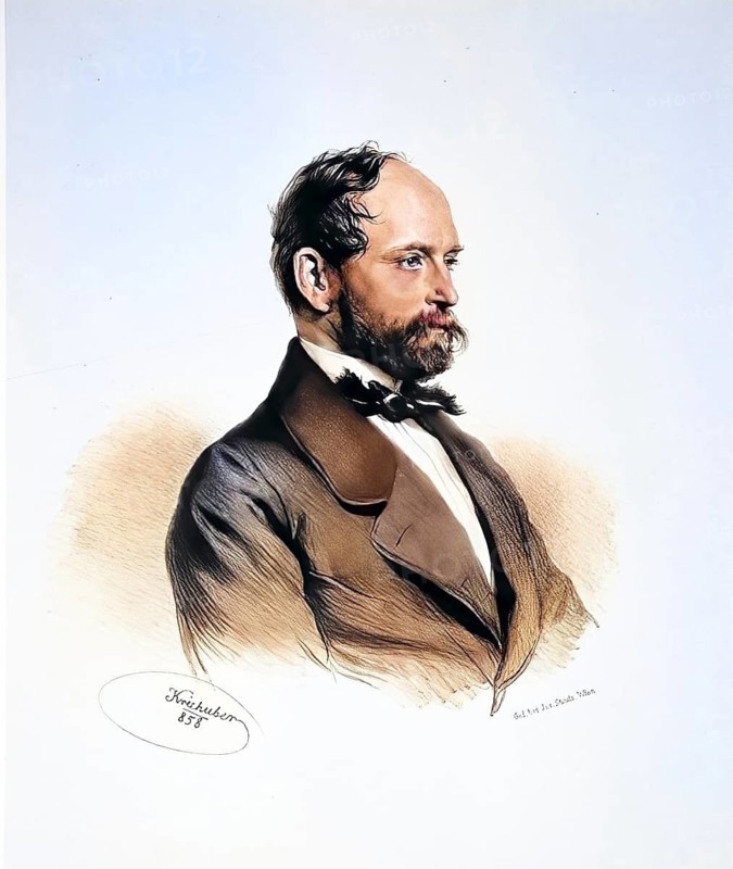 Josef Wimmer (1834-1903), Viennese local writer and playwright, Historical, digitally restored reproduction from a 19th century original, Record date not stated