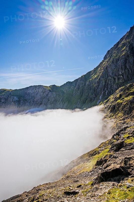 Snowdon Massif, Snowdon Range, Snowdonia, North Wales, UK