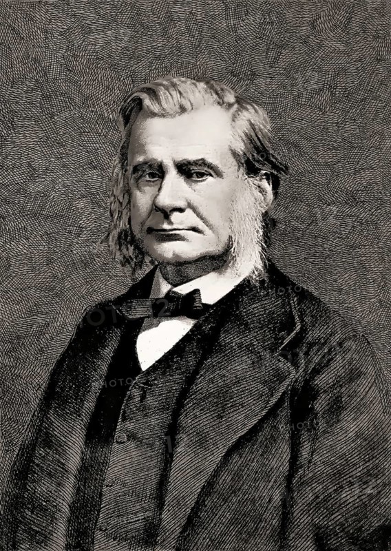 Thomas Henry Huxley, 1825 – 1895, English biologist and anthropologist, specialized in comparative anatomy, digitally edited