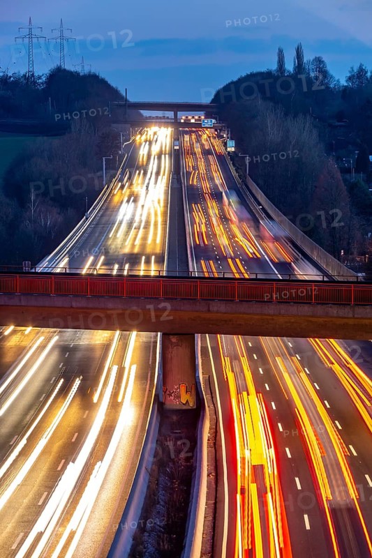 Motorway A3 between Düsseldorf and Leverkusen, near Erkrath, freeing of the hard shoulder during heavy traffic, camera monitoring