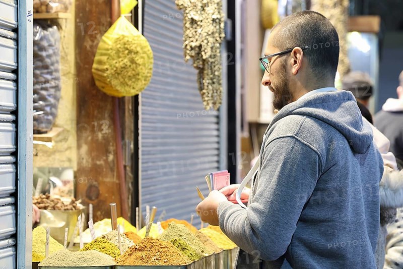 Syrians shop at the historic Al-Hamidiyah Bazaar adjacent to the Umayyad Mosque during the early days of Ramadan in Damascus, Syria on February 18, 2026, Damascus, Syria