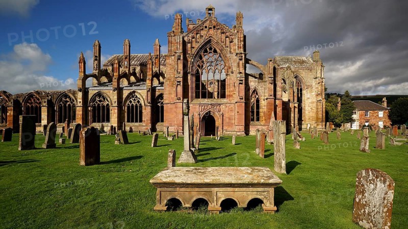 Europe, Scotland, Great Britain, England, landscape, Melrose Abbey, monastery, Melrose