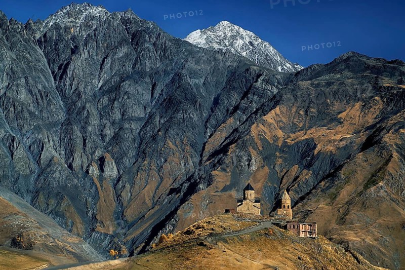 Georgia, Svaneti, Kazbegi, Tsmanda Sameba Monastery, Svaneti, Georgia