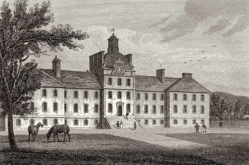 Original George Watson's Hospital, Edinburgh, Scotland, 19th century, Views in Edinburgh by J. & H. S. Storer