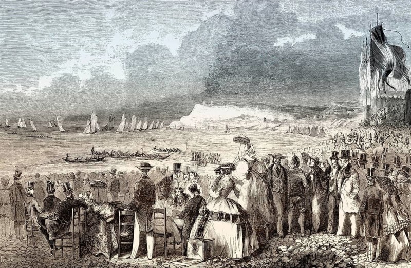 Regatta in Le Havre, Normandy, France, 1857