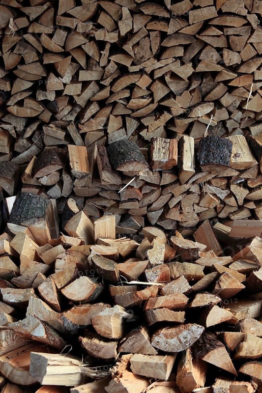 Firewood, split logs