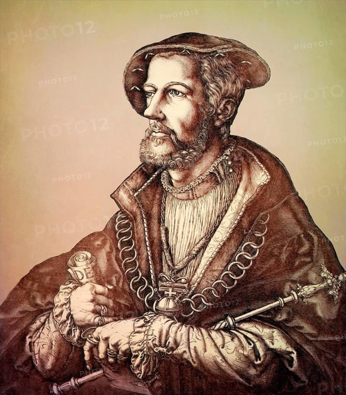 Jan van Leiden, or Jan Beuckelszoon oder Beukelszoon, 1509 – 1536, Anabaptist King of Münster, digitally edited