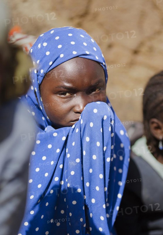 Portrait of a little girl in the community of Maraban Dare, in Plateau state, 07/02/2024