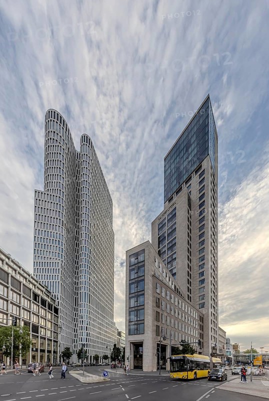 Zoofenster Berlin with the Upper West and Waldorf Astoria buildings. Berlin, Germany
