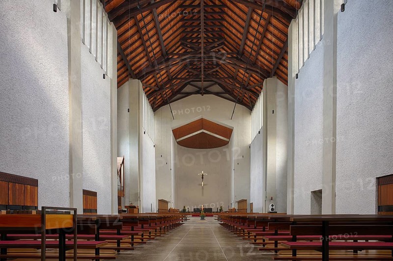 Interior view, monastery church, Mehrerau Abbey, Wettingen Cistercian Abbey, Bregenz, Vorarlberg, Lake Constance, Austria