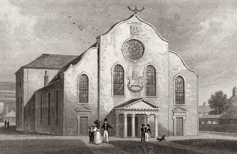 Canongate Church, Edinburgh, Scotland, 19th century, from Modern Athens by Th. H. Shepherd