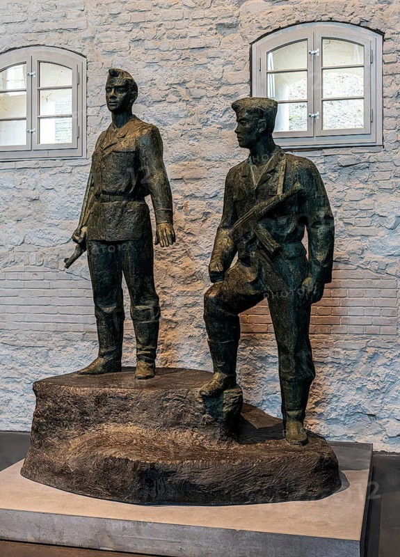 Bronze Sculptures Russian Soldiers, Proviantmagazin Zitadelle Spandau, Exhibition Unveiled, Figures, Monuments and Sculptures, Berlin, Germany
