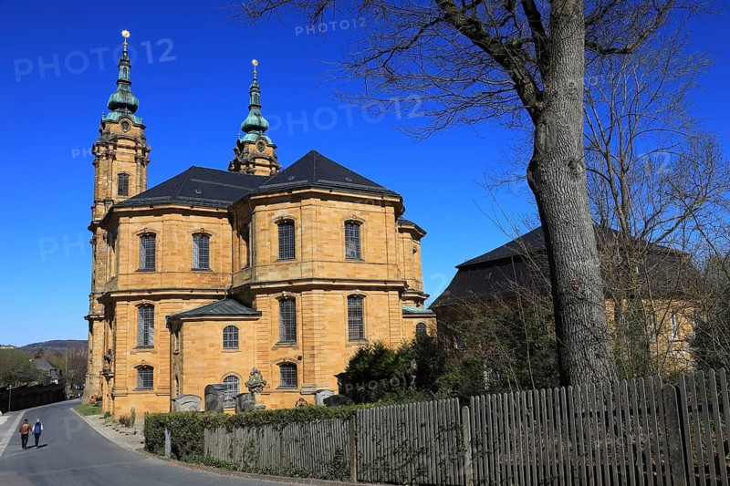 Pilgrimage church Basilica Vierzehnheiligen near Bad Staffelstein, Lichtenfels district, Gottesgarten region in the Upper Mainland, Upper Franconia, Bavaria, Germany