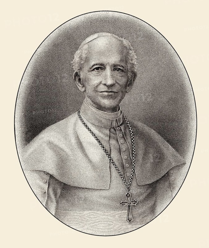 Leo XIII, was Pope from 1878, 1903