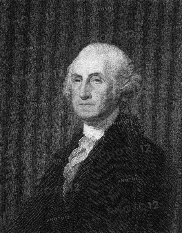 George Washington, 1732 - 1799, the first president of the United States of America