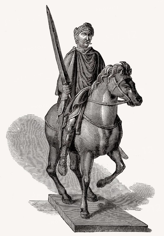 Charlemagne, Charles the Great or Carolus Magnus, 747-814, King of the Franks and Emperor of the Romans, Carolingian dynasty, Charlemagne, Carolus Magnus, Karolus Magnus or Charlemagne, 747 - 814, King of the Frankish Empire and Roman Emperor from the Carolingian dynasty