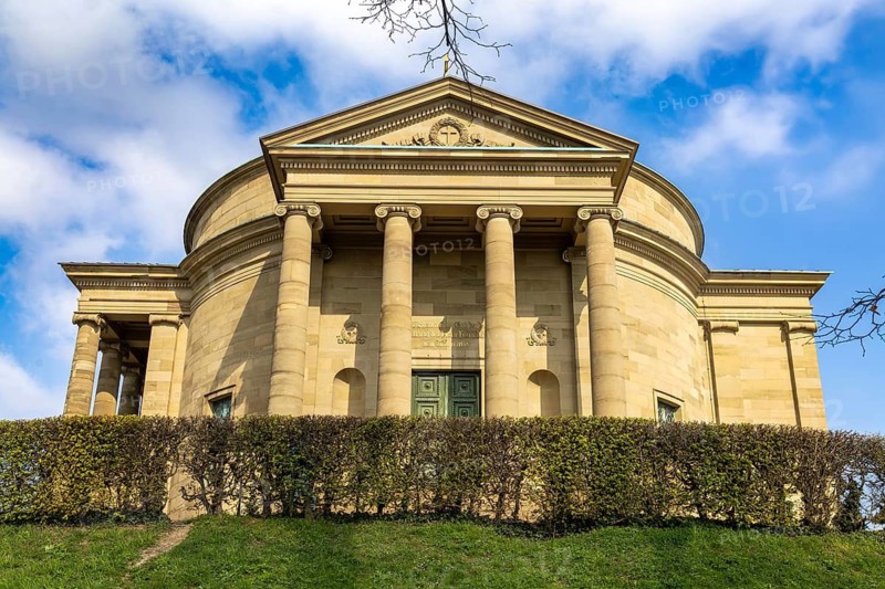 Burial chapel in Württemberg. The grave chapel in Stuttgart-Rotenberg was built by Württemberg King Wilhelm I between 1820 and 1824 as a token of love for his wife Katharina, who died young and came from Russia