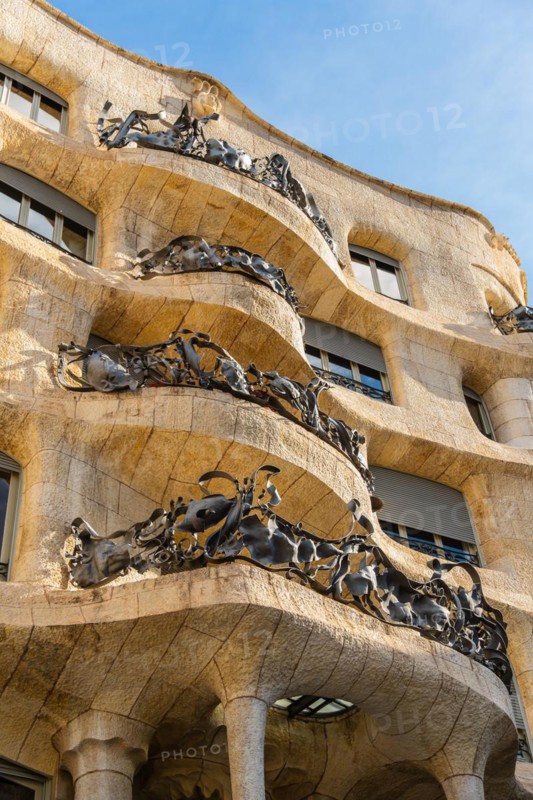 Casa Milà, residential and commercial building designed by the architect Antoni Gaudí in Barcelona, Spain