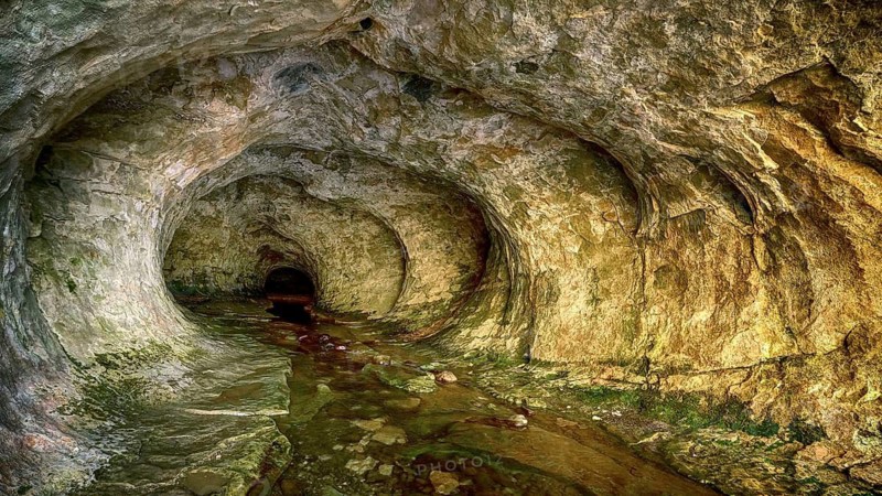New Zealand, South Island, cave, cave stream, New Zealand