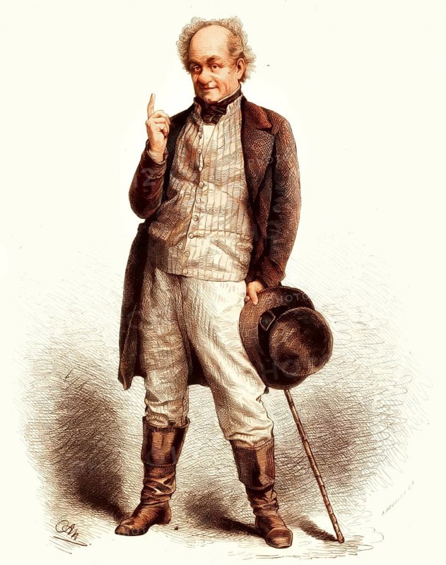 August Junkermann, 1832 - 1915, German actor and, as a reciter, an important interpreter of the works of Fritz Reuter