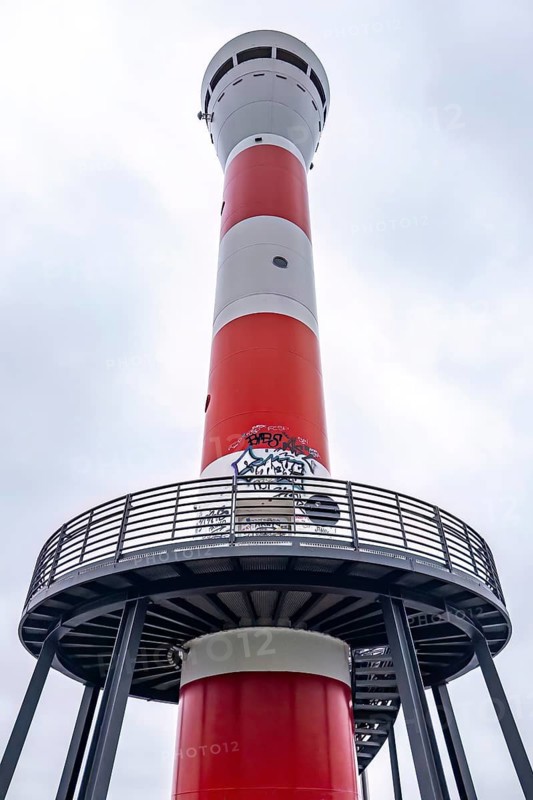 The lighthouse of Blankenese, seafaring, shipping, landmark, graffiti, Hamburg, Germany