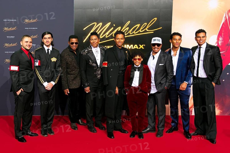 Bigi Jackson, Prince Jackson, Jackie Jackson, Jermaine Jackson, Juliano Valdi, Marlon Jackson and guests, MICHAEL, International Premiere and Global Fan Celebration, Uber Platz, Berlin, 10.04.2026